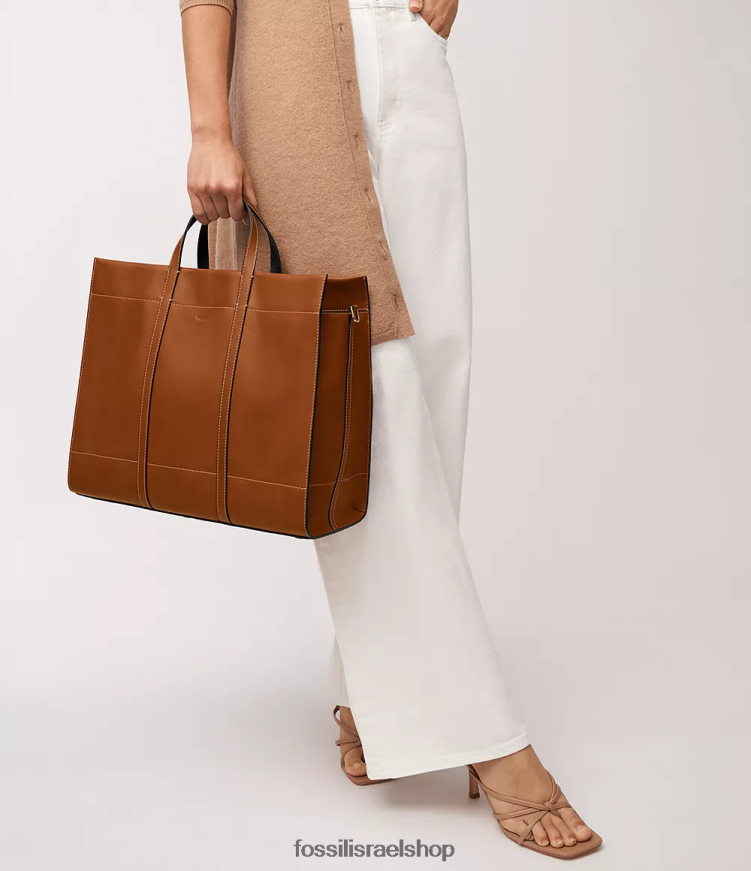 Fossil נשים כרמן תיק L8J0B6359 תיק חום