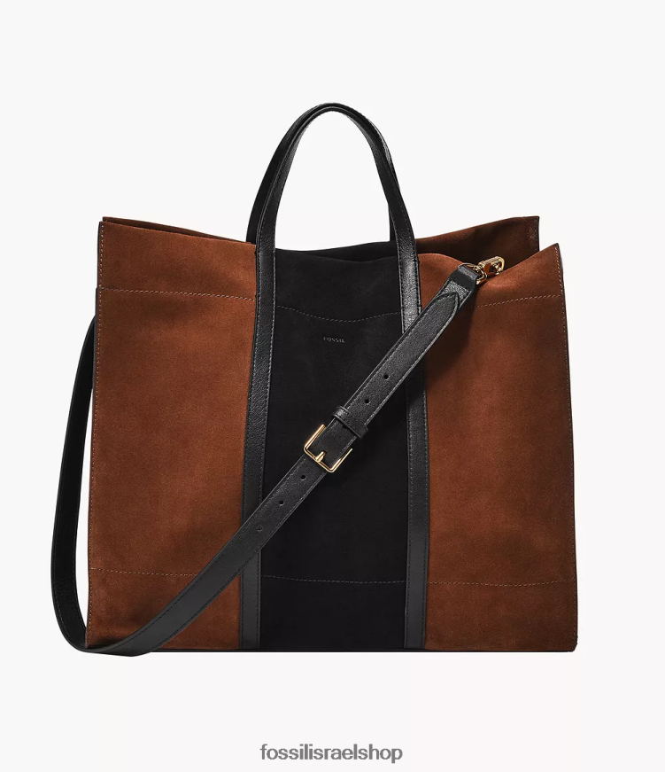 Fossil נשים תיק גדול של כרמן L8J0B6367 תיק חום