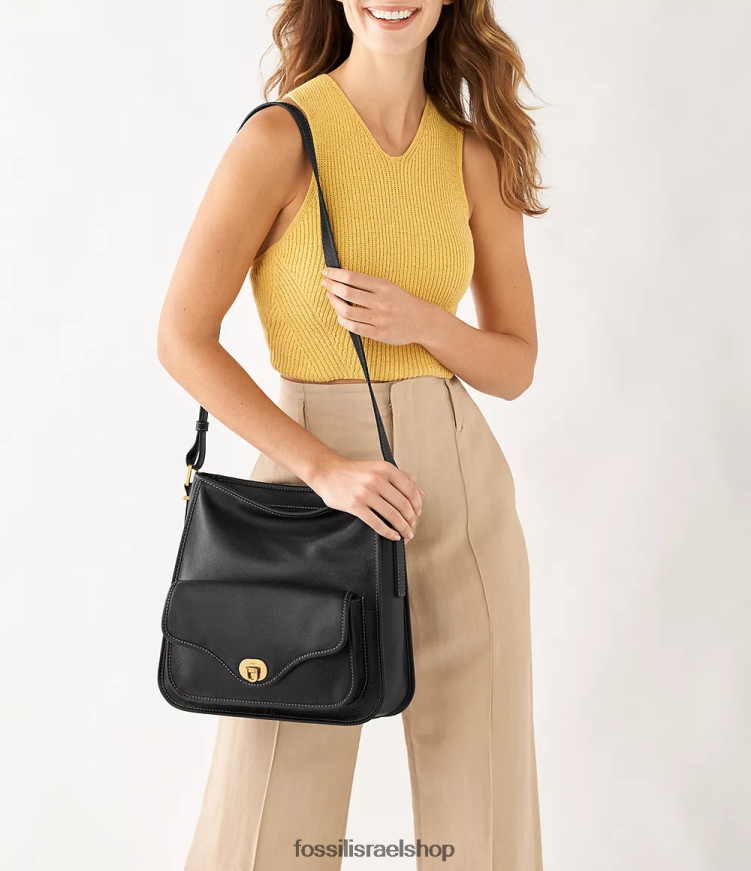 Fossil נשים נווד מורשת L8J0B6382 תיק שָׁחוֹר