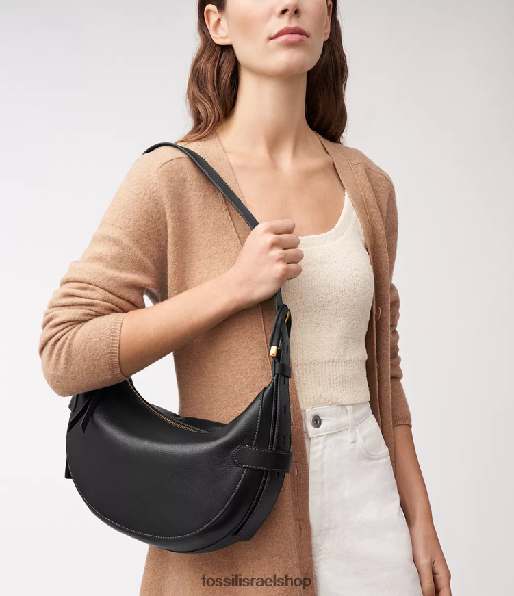 Fossil נשים הארוול נווד L8J0B6384 תיק שָׁחוֹר