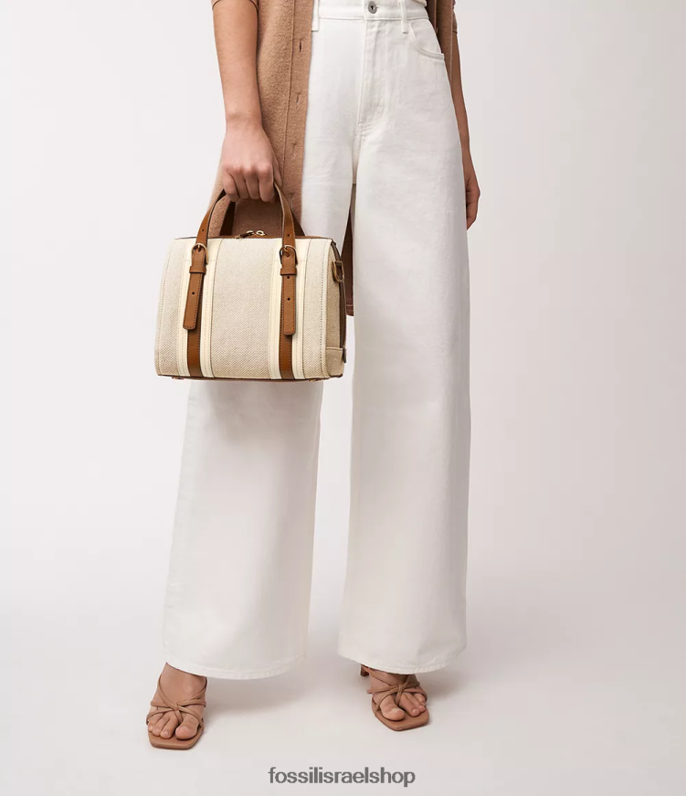 Fossil נשים ילקוט קרלי L8J0B6397 תיק חום בהיר