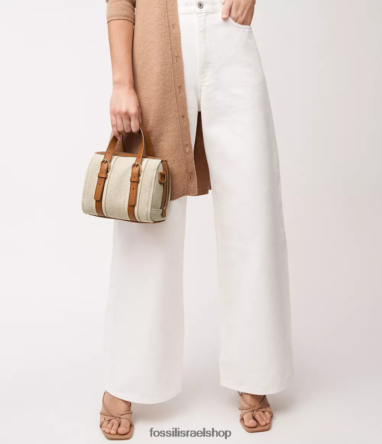 Fossil נשים ילקוט מיני של קארלי L8J0B6398 תיק חום בהיר