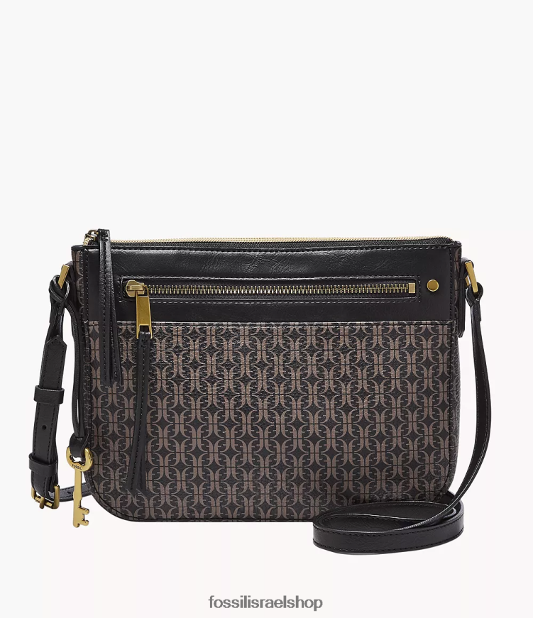 Fossil נשים פארה קרוסבודי L8J0B6408 תיק שָׁחוֹר