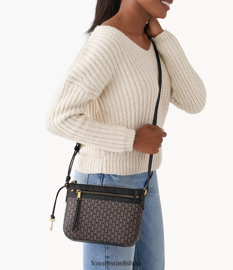 Fossil נשים פארה קרוסבודי L8J0B6408 תיק שָׁחוֹר