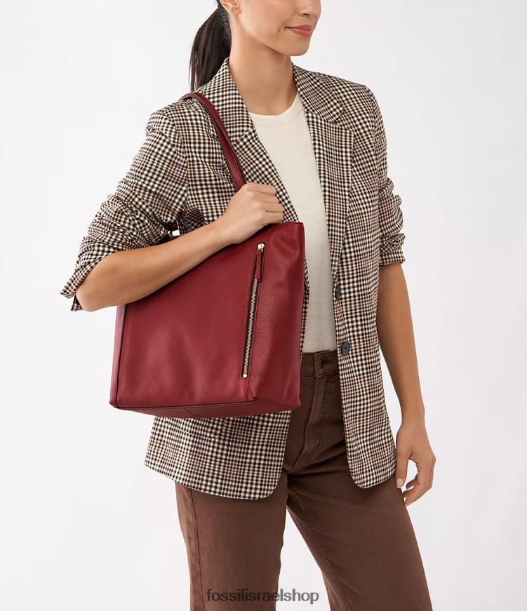 Fossil נשים טארה קונה L8J0B6427 תיק אָדוֹם