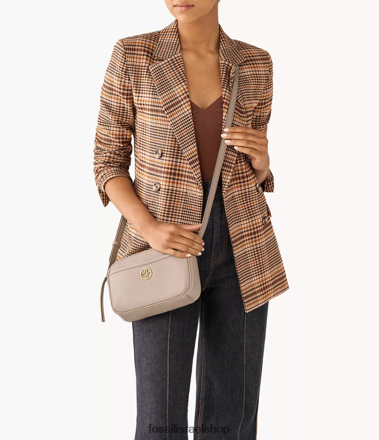 Fossil נשים תיק מצלמה של ברנון L8J0B6464 תיק אפור