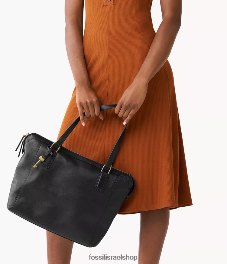 Fossil נשים תיק ז'קלין L8J0B6487 תיק שָׁחוֹר