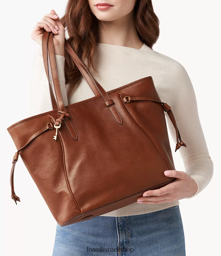 Fossil נשים שקית צ'רלי L8J0B6505 תיק חום