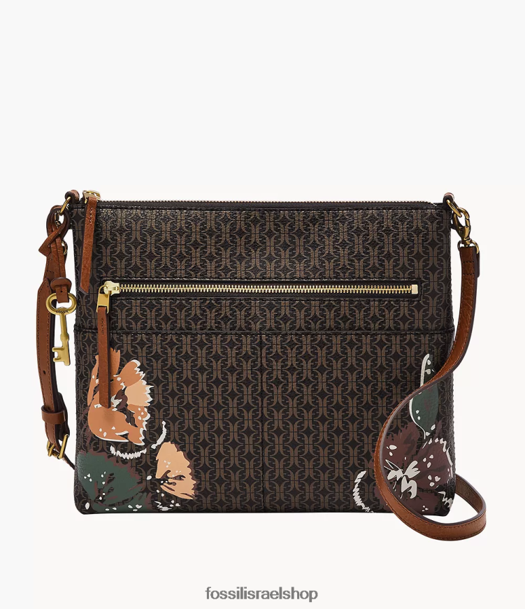 Fossil נשים פיונה קרוסבודי L8J0B6529 תיק שָׁחוֹר