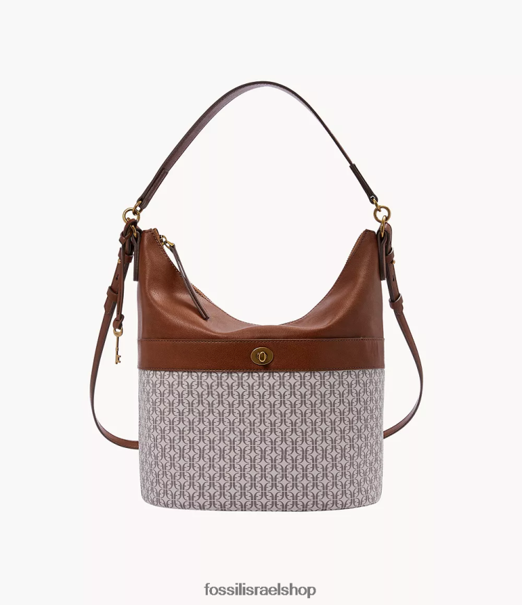 Fossil נשים טלולה נווד L8J0B6546 תיק חום