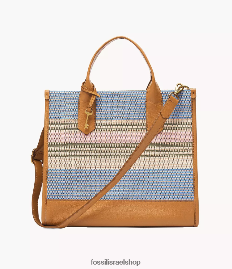 Fossil נשים קיילר טווט L8J0B6549 תיק פסים