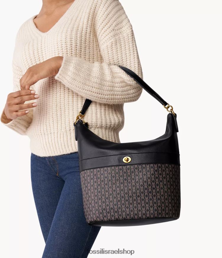 Fossil נשים טלולה נווד L8J0B6577 תיק שָׁחוֹר