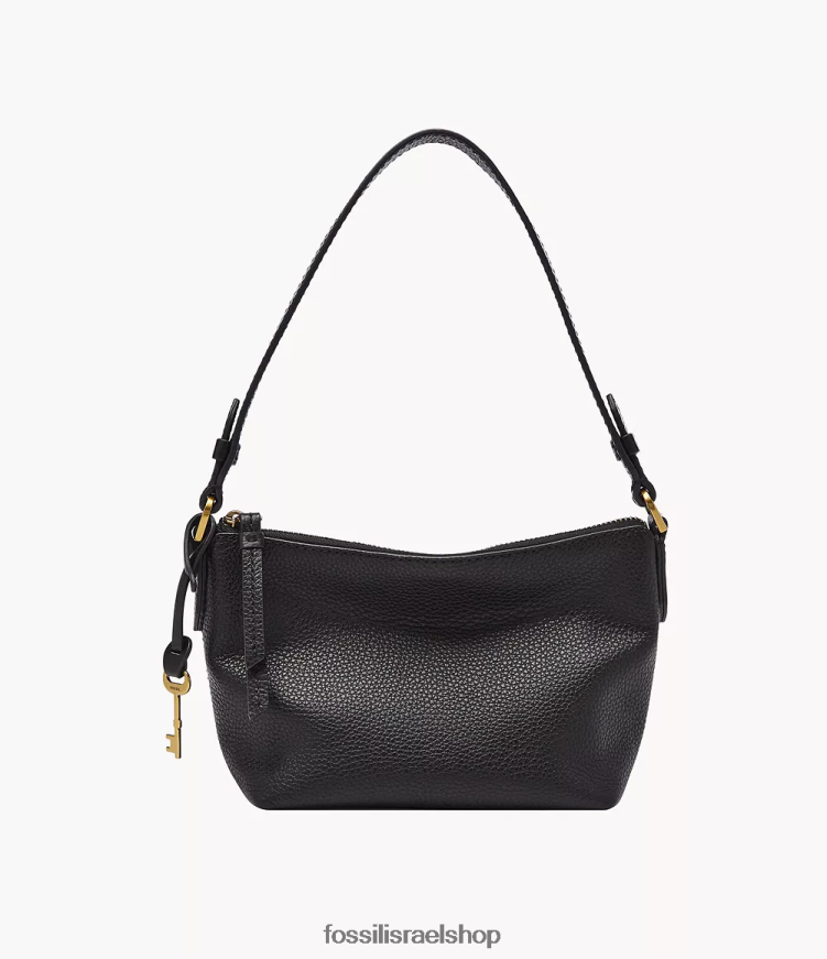 Fossil נשים ג'וליאנה מיני נווד L8J0B6584 תיק שָׁחוֹר