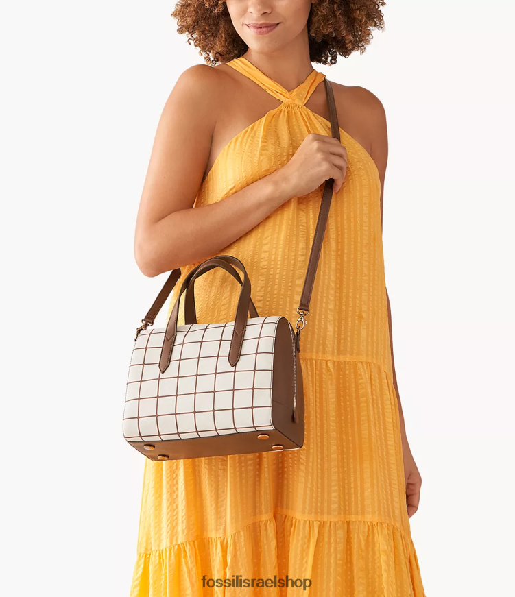 Fossil נשים ילקוט סידני L8J0B6591 תיק חום