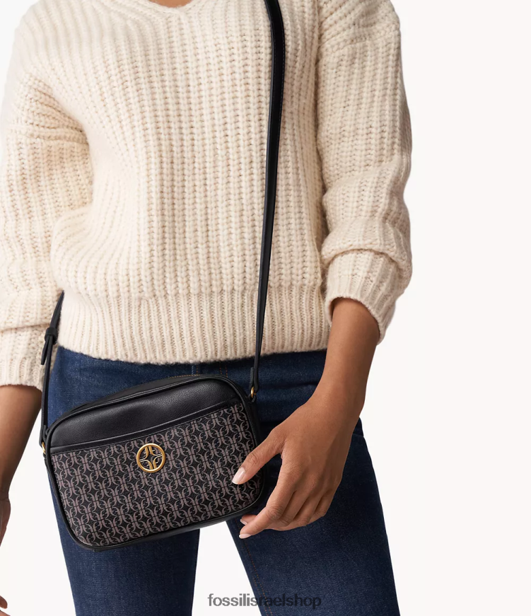 Fossil נשים תיק מצלמה של ברנון L8J0B6609 תיק שָׁחוֹר