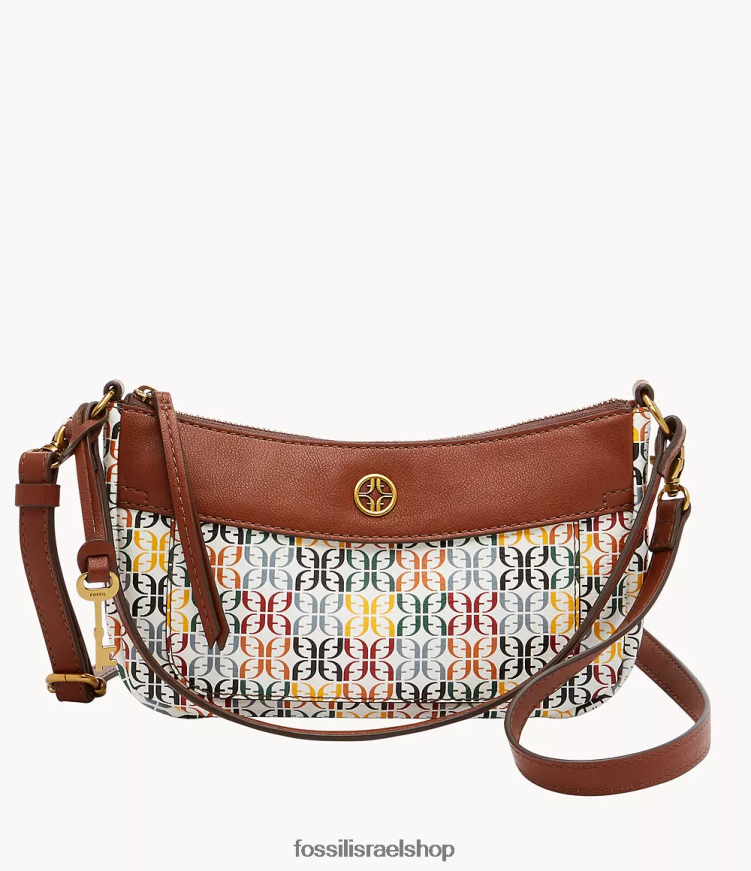 Fossil נשים סקילאר מיני בגט L8J0B6622 תיק לבן