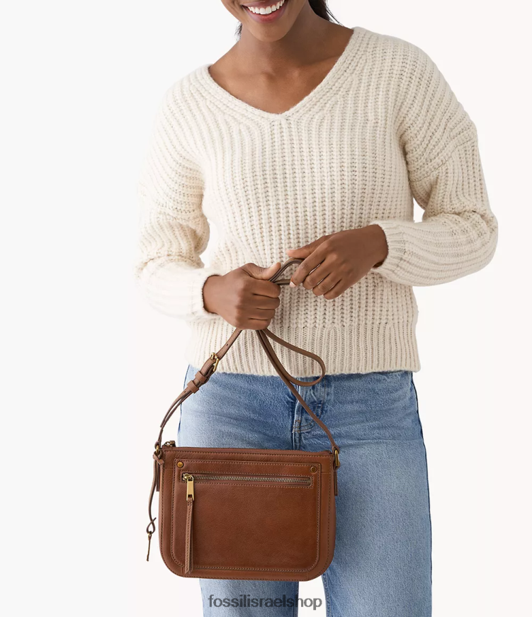 Fossil נשים פארה קרוסבודי L8J0B6626 תיק חום