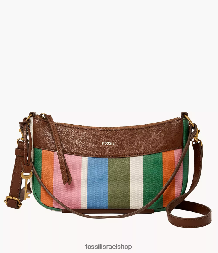 Fossil נשים בגט סקיילר L8J0B6649 תיק פסים