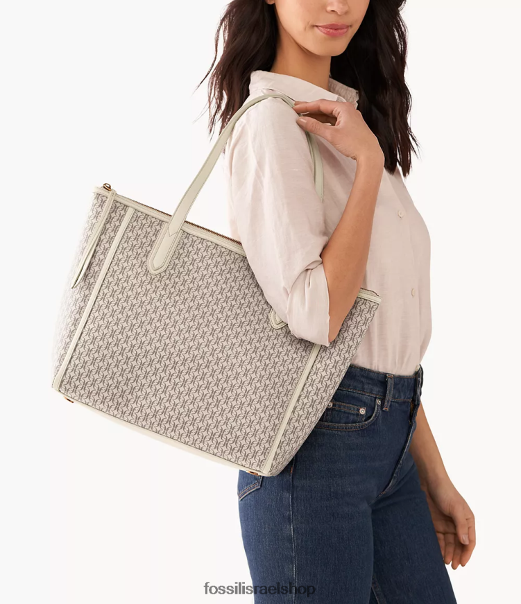 Fossil נשים סידני טווט L8J0B6665 תיק חום בהיר