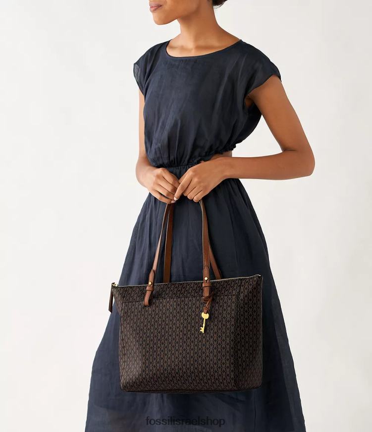 Fossil נשים תיק רייצ'ל L8J0B6685 תיק שָׁחוֹר