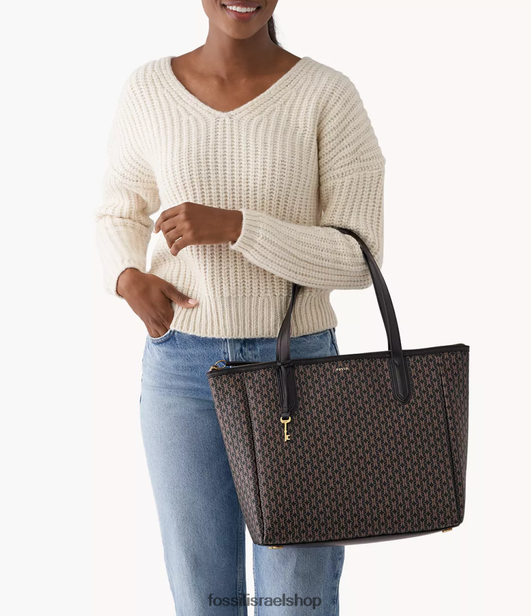 Fossil נשים סידני טווט L8J0B6687 תיק שָׁחוֹר