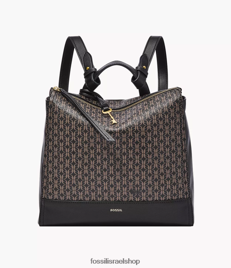Fossil נשים תיק גב קטן אלינה להמרה L8J0B6689 תיק שָׁחוֹר
