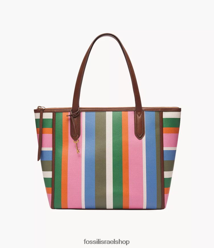 Fossil נשים סידני טווט L8J0B6692 תיק פסים