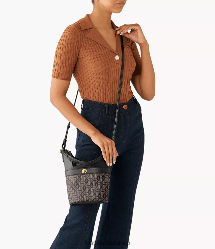 Fossil נשים נווד קטן L8J0B6698 תיק שָׁחוֹר