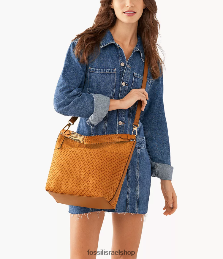 Fossil נשים ג'וליאנה נווד גדול L8J0B6700 תיק גָמָל