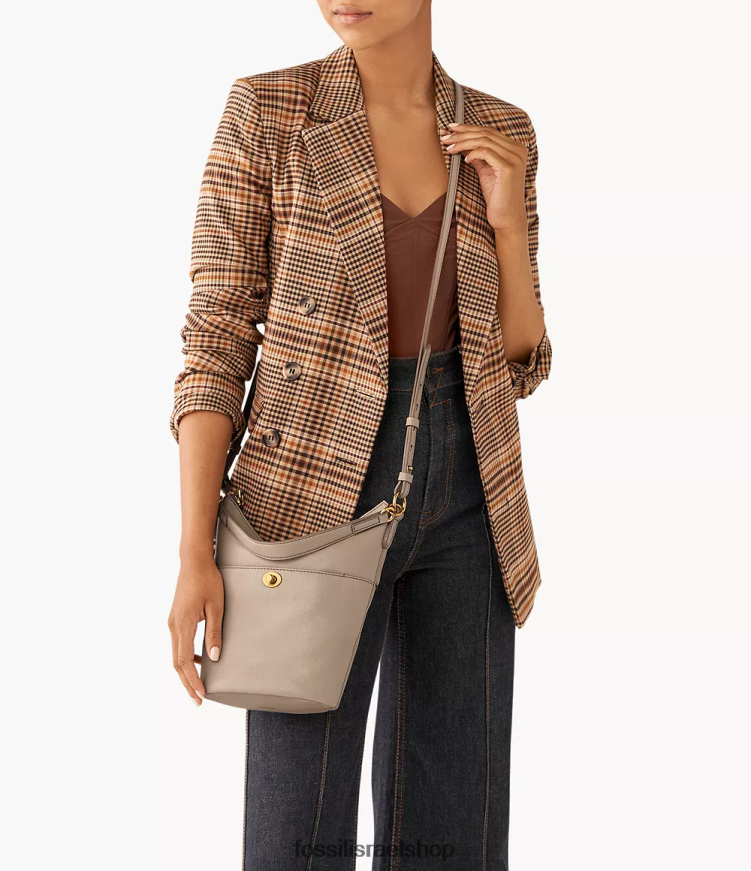 Fossil נשים נווד קטן L8J0B6708 תיק אפור