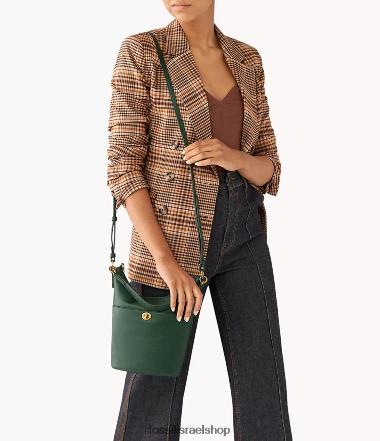 Fossil נשים נווד קטן L8J0B6715 תיק ירוק