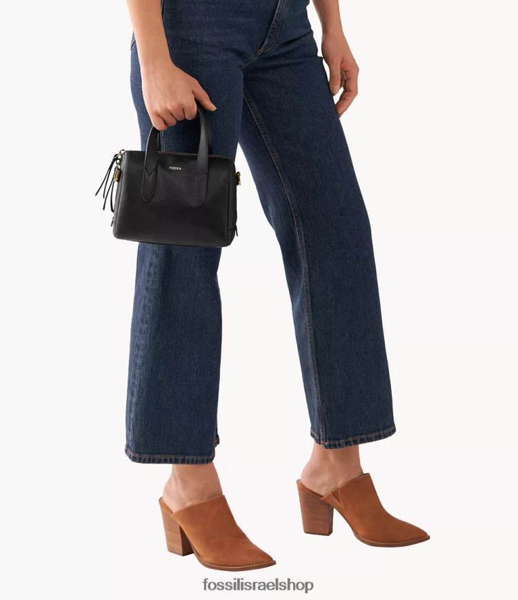 Fossil נשים ילקוט מיני של סידני L8J0B6727 תיק שָׁחוֹר