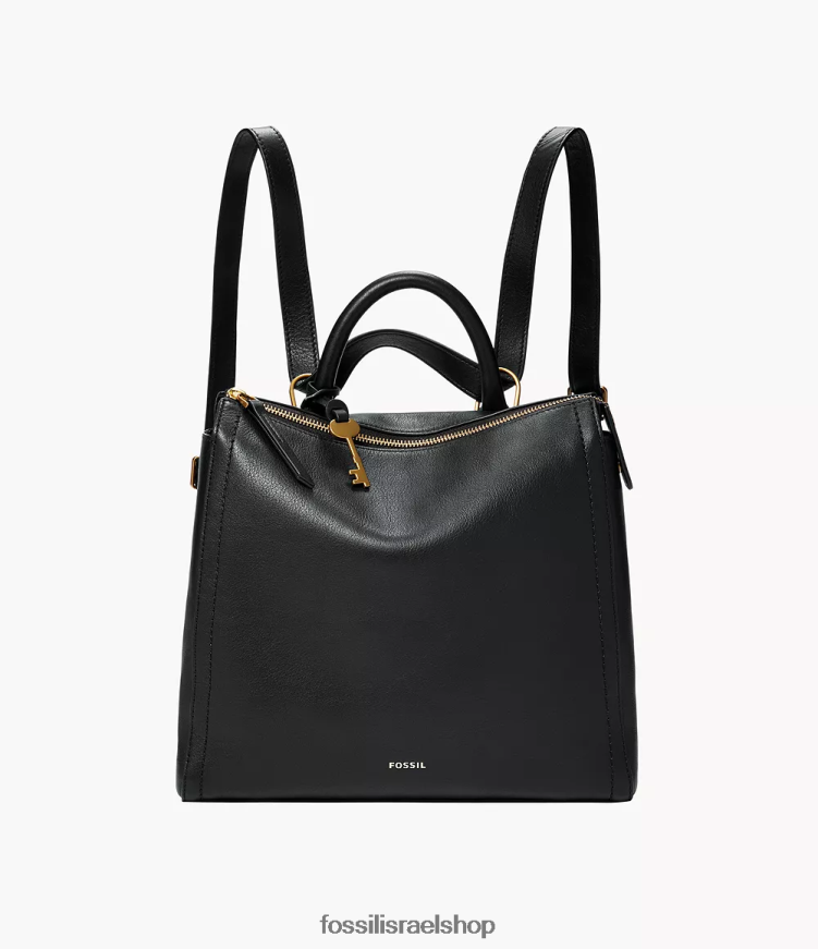 Fossil נשים תרמיל גב קטן של פרקר להמרה L8J0B6728 תיק שָׁחוֹר