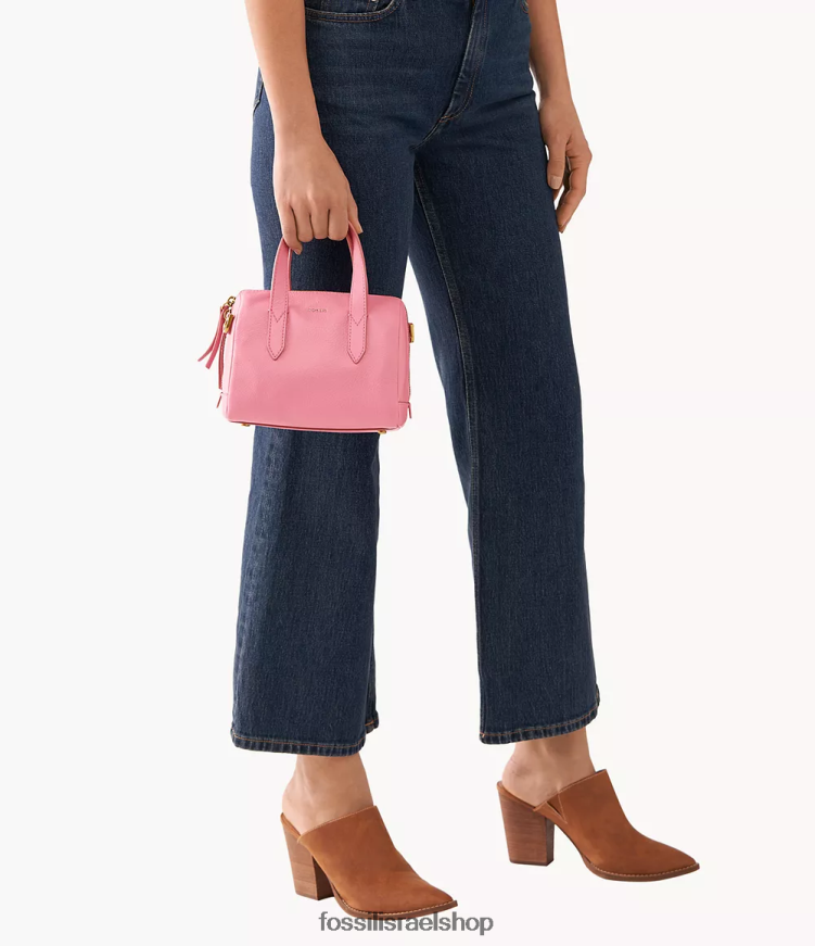 Fossil נשים ילקוט מיני של סידני L8J0B6740 תיק וָרוֹד