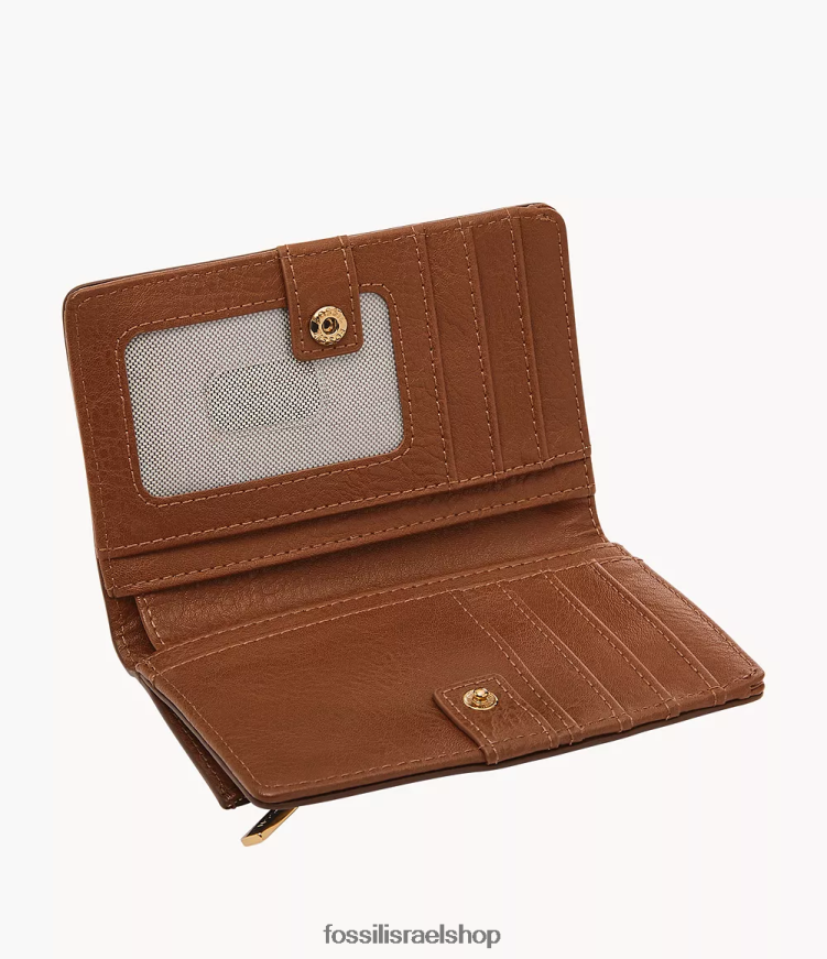 Fossil נשים ליזה רב תכליתי L8J0B6745 ארנק חום