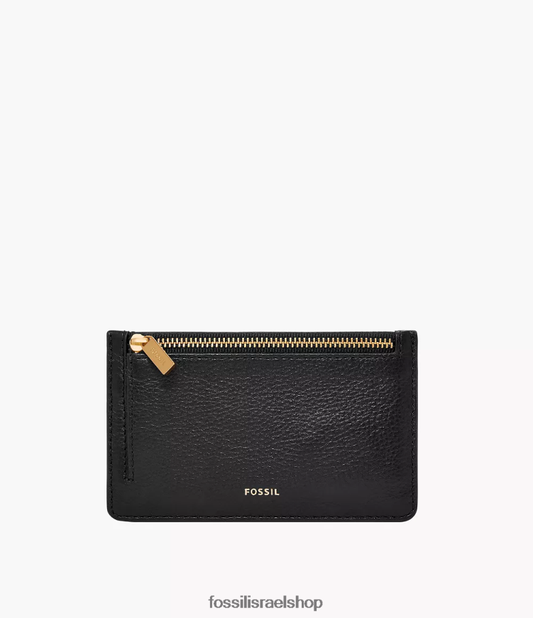 Fossil נשים מארז כרטיס לוגן L8J0B6746 ארנק שָׁחוֹר