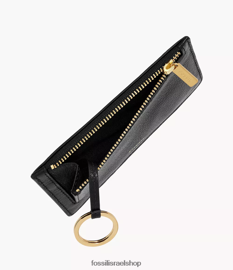 Fossil נשים מארז כרטיס לוגן L8J0B6746 ארנק שָׁחוֹר