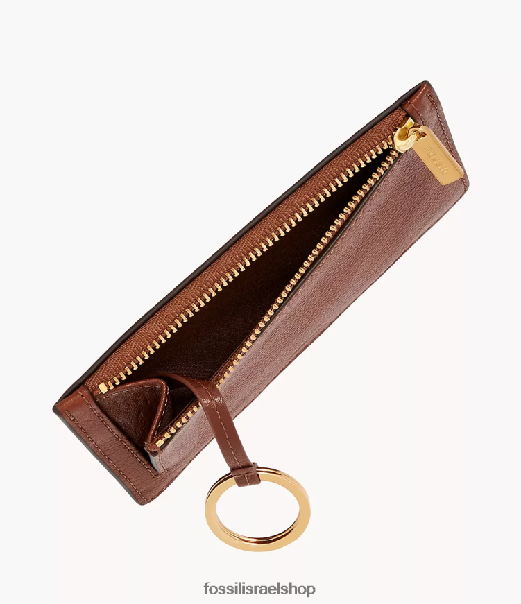 Fossil נשים מארז כרטיס לוגן L8J0B6747 ארנק חום