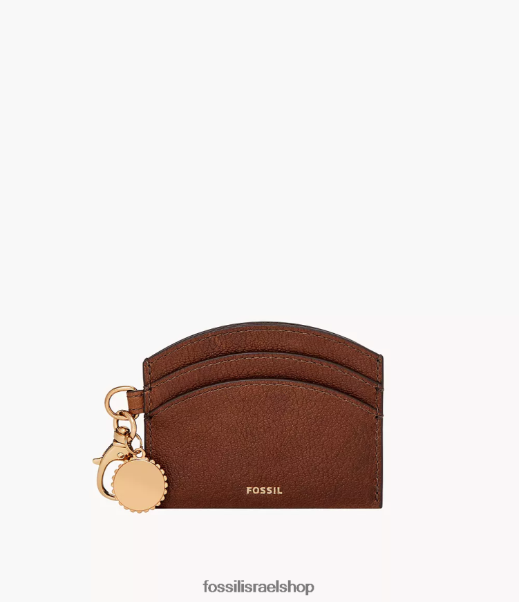 Fossil נשים מארז לכרטיס פולי L8J0B6748 ארנק חום