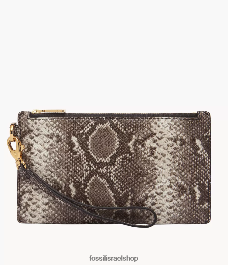 Fossil נשים צמיד קטן L8J0B6752 ארנק הדפס נחש