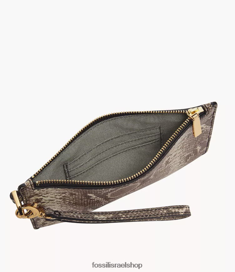 Fossil נשים צמיד קטן L8J0B6752 ארנק הדפס נחש