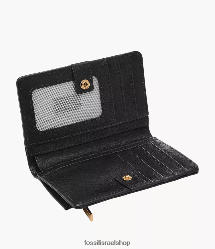 Fossil נשים ליזה רב תכליתי L8J0B6754 ארנק שָׁחוֹר