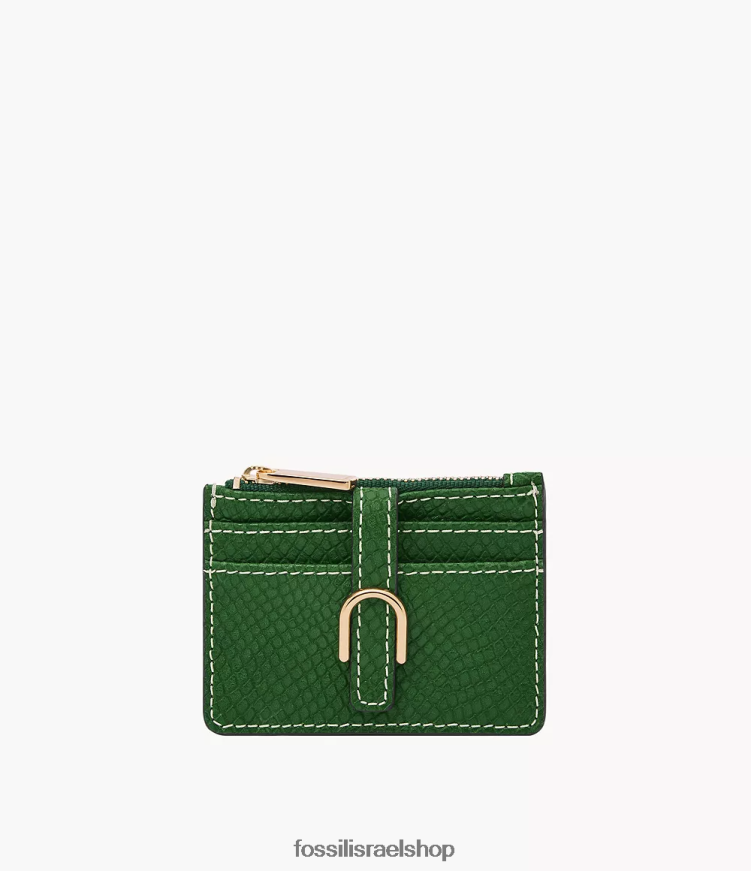 Fossil נשים נרתיק לכרטיסי מיקוד של ואדה L8J0B6760 ארנק ירוק