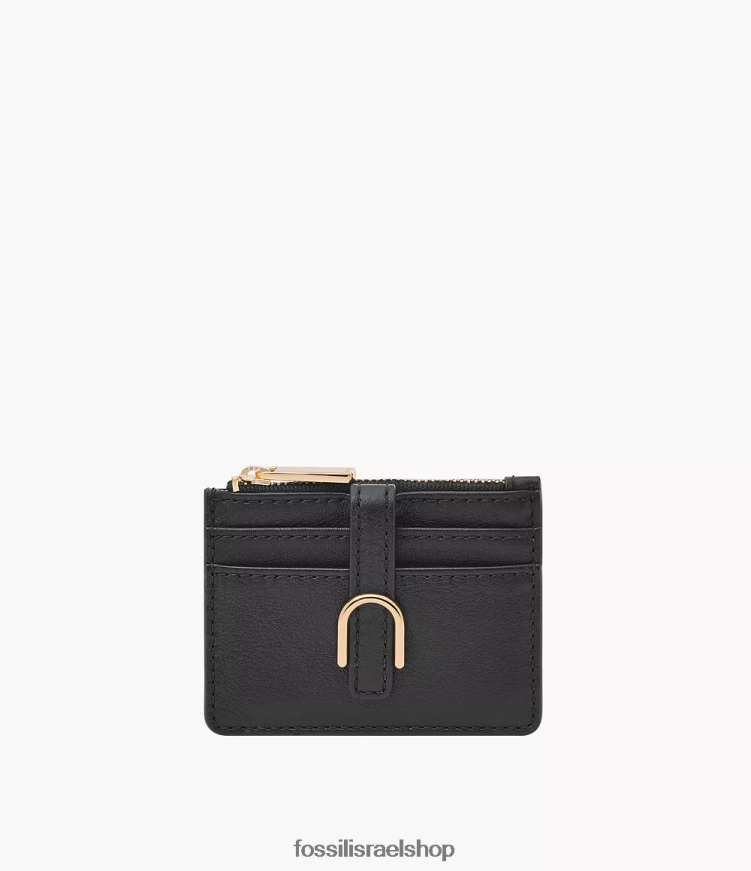 Fossil נשים נרתיק לכרטיסי מיקוד של ואדה L8J0B6761 ארנק שָׁחוֹר
