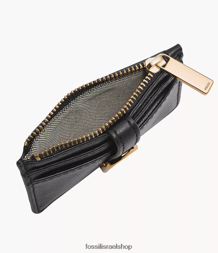 Fossil נשים נרתיק לכרטיסי מיקוד של ואדה L8J0B6761 ארנק שָׁחוֹר