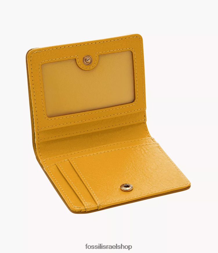 Fossil נשים לוגן קטן דופול L8J0B6764 ארנק צהוב