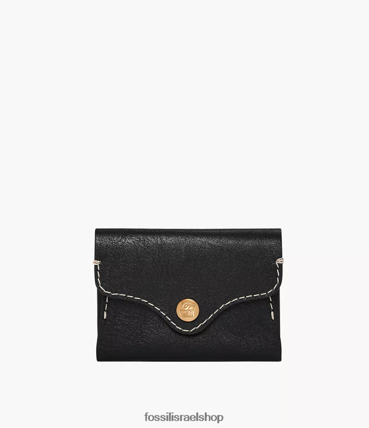 Fossil נשים מארז כרטיס מורשת L8J0B6765 ארנק שָׁחוֹר
