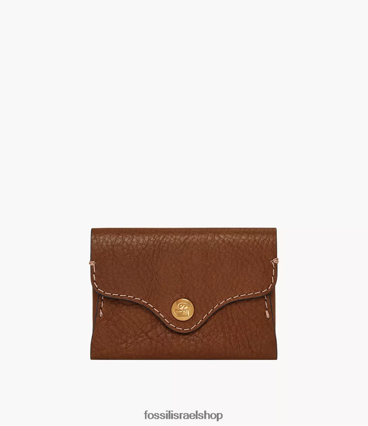 Fossil נשים מארז כרטיס מורשת L8J0B6766 ארנק חום