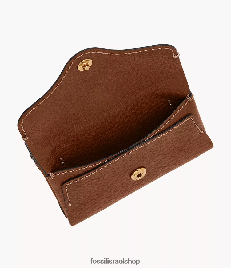 Fossil נשים מארז כרטיס מורשת L8J0B6766 ארנק חום