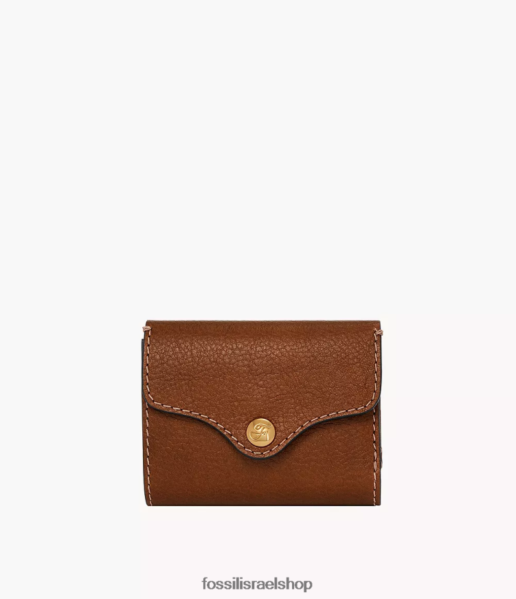 Fossil נשים משולש מורשת L8J0B6767 ארנק חום